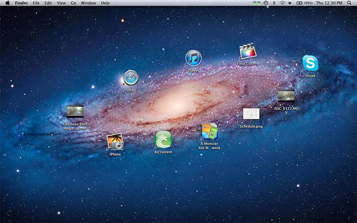 A Milky Way Desktop