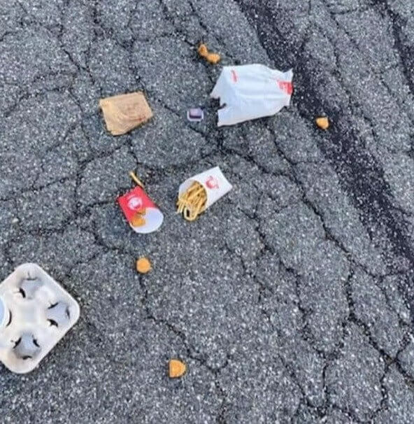 This Was Doordash's Confirmation Photo of Their Delivery