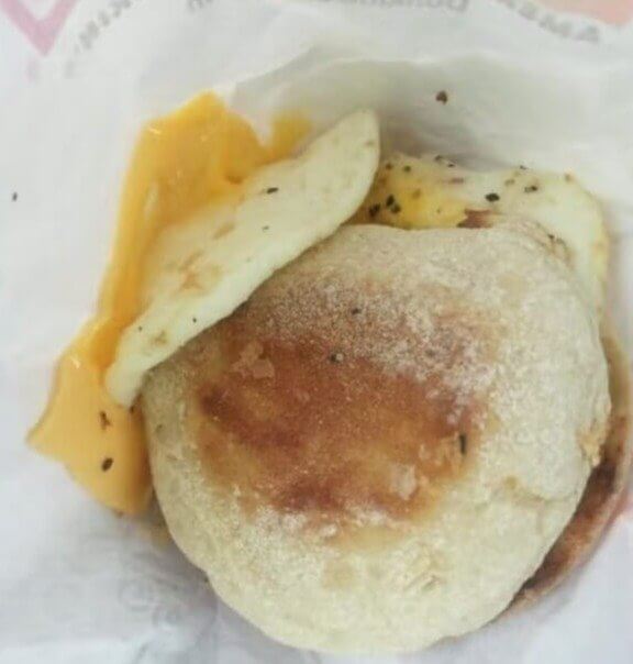 Bread With Egg and Cheese on the Side Instead of Egg and Cheese Sandwich