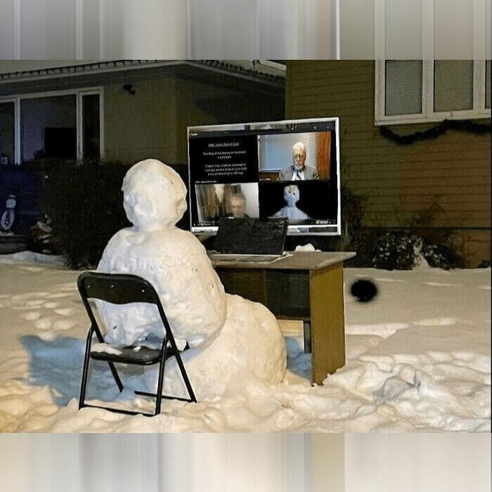 The WFH Snowman