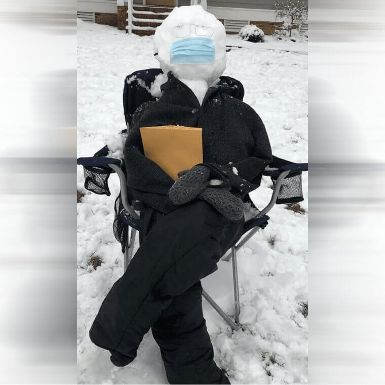 Bernie in the Snow