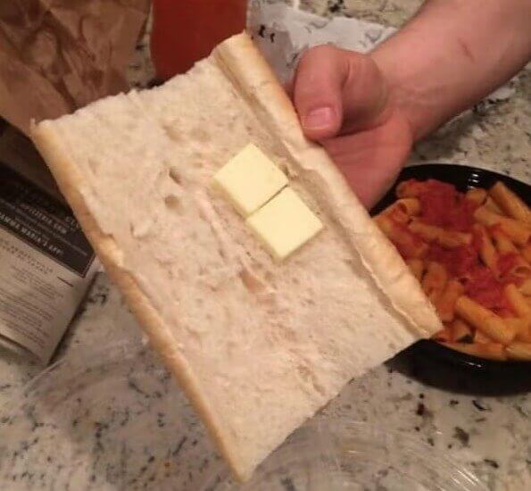 Garlic Bread That Came Just as Bread and Butter