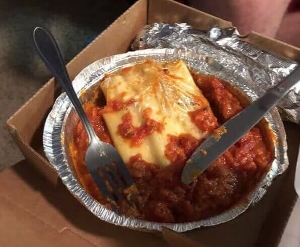 The Manicotti They Ordered Was Cooked Still in the Bag