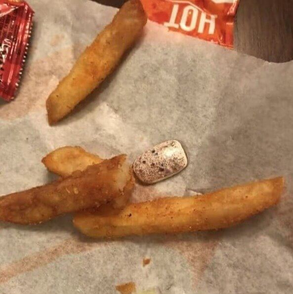 An Order of Fries That Came With a Fingernail