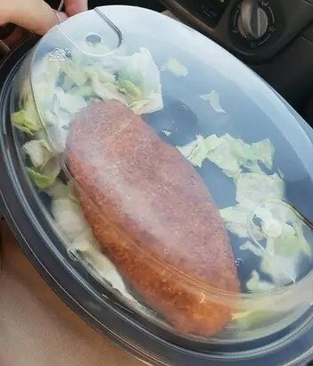 They Ordered "lettuce Wrapped Chicken"