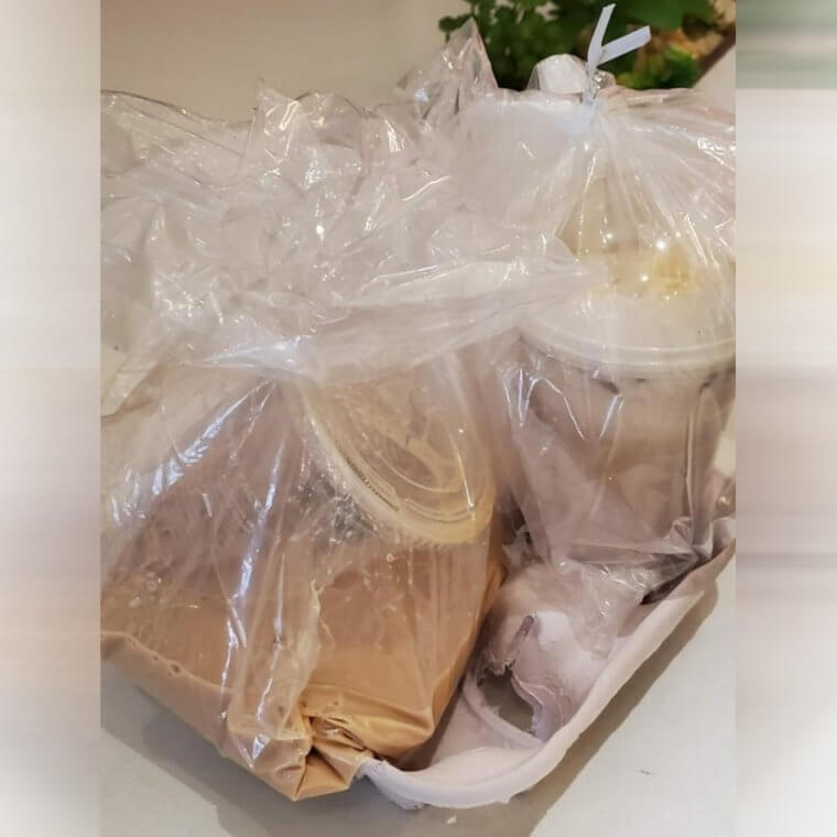 Ice Coffee That Was Delivered as Coffee in a Bag
