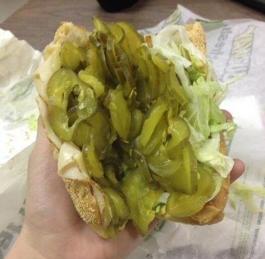They Asked for Extra Pickles and Got Hundreds of Pickles